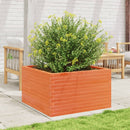 plantekasse 80x80x45,5 cm massivt fyrretræ gyldenbrun - xlshop.dk
