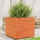 plantekasse 80x80x72 cm massivt fyrretræ gyldenbrun - xlshop.dk