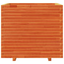 plantekasse 80x80x72 cm massivt fyrretræ gyldenbrun - xlshop.dk
