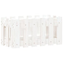 plantekasse med stakitdesign 60x30x30 cm massivt fyrretræ hvid - xlshop.dk