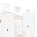 plantekasse med stakitdesign 60x30x30 cm massivt fyrretræ hvid - xlshop.dk