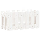 plantekasse med stakitdesign 60x30x30 cm massivt fyrretræ hvid - xlshop.dk