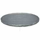 Pooldækning Ø6,1 m Rund Polyester Grå - xlshop.dk