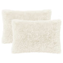 Pude med pude HEERLEN 2 stk. Hvid PV Fleece - xlshop.dk