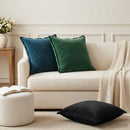 Pude med pude HOUTEN 2 stk. Sort Fløjl - xlshop.dk