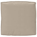 Pude Oxford stof Gråbrun 80 x 80 x 12 cm - xlshop.dk