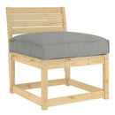 Pude Oxford stof Gråbrun 80 x 80 x 12 cm - xlshop.dk