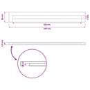 Rektangulært Bordplade 90 x 50 x 3,5 cm Rektangulær Naturfarvet - xlshop.dk