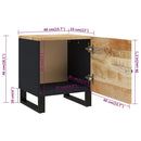 sengebord 40x33x46 cm massivt mangotræ - xlshop.dk