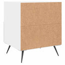 sengebord 40x35x47,5 cm konstrueret træ hvid - xlshop.dk