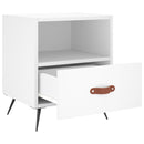 sengebord 40x35x47,5 cm konstrueret træ hvid - xlshop.dk