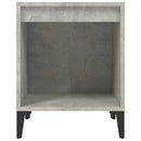 sengebord 40x35x50 cm betongrå - xlshop.dk