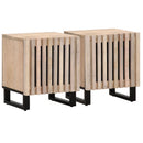sengeborde 2 stk. 40x34x46 cm massivt bleget mangotræ - xlshop.dk