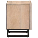 sengeborde 2 stk. 40x34x46 cm massivt bleget mangotræ - xlshop.dk