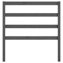 sengegærde 106x4x100 cm massivt fyrretræ grå - xlshop.dk