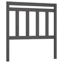 sengegærde 106x4x100 cm massivt fyrretræ grå - xlshop.dk