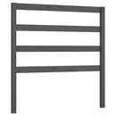 sengegærde 106x4x100 cm massivt fyrretræ grå - xlshop.dk
