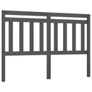 sengegærde 156x4x100 cm massivt fyrretræ grå - xlshop.dk