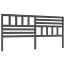 sengegærde 186x4x100 cm massivt fyrretræ grå - xlshop.dk