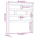 sengegærde 81x4x100 cm massivt fyrretræ hvid - xlshop.dk