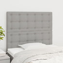 sengegavl lysegrå 100x5x118/128 cm stof - xlshop.dk