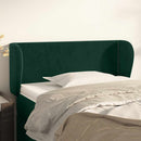 sengegavl med kanter 103x23x78/88 cm fløjl mørkegrøn - xlshop.dk