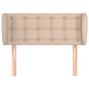 sengegavl med kanter 103x23x78/88 cm kunstlæder cappuccino - xlshop.dk