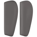 sengegavl med kanter 103x23x78/88 cm kunstlæder grå - xlshop.dk
