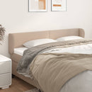 sengegavl med kanter 203x23x78/88 cm kunstlæder cappuccino - xlshop.dk