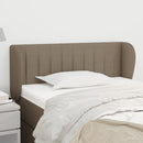 sengegavl med kanter 83x23x78/88 cm stof gråbrun - xlshop.dk