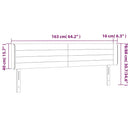 sengegavl med LED-lys 163x16x78/88 cm fløjl mørkegrå - xlshop.dk