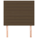 sengegavl mørkebrun 80x5x118/128 cm stof - xlshop.dk