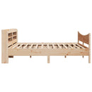 sengeramme med sengegavl 200x200 cm massivt fyrretræ - xlshop.dk