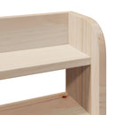 sengeramme med sengegavl 200x200 cm massivt fyrretræ - xlshop.dk