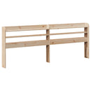 sengeramme med sengegavl 200x200 cm massivt fyrretræ - xlshop.dk