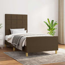 Sengeramme uden madras Mørkebrun 80x200 cm Stof - xlshop.dk