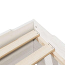 sengeramme uden madras stabelbar 90x190 cm massivt træ hvid - xlshop.dk