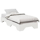 sengeramme uden madras stabelbar 90x190 cm massivt træ hvid - xlshop.dk