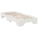sengeramme uden madras stabelbar 90x190 cm massivt træ hvid - xlshop.dk