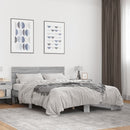 sengestel 120x200 cm konstrueret træ og metal grå sonoma-eg - xlshop.dk