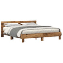 Sengestel Gammelt træ 180 x 200 cm Konstrueret træ - xlshop.dk