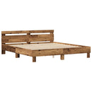 Sengestel Gammelt træ 200 x 200 cm Konstrueret træ - xlshop.dk