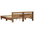 Sengestel Gammelt træ 200 x 200 cm Konstrueret træ - xlshop.dk
