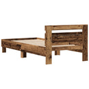 Sengestel Gammelt træ 90 x 190 cm Konstrueret træ - xlshop.dk