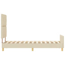 Sengestel med hovedgærde Creme 80 x 200 cm Stof - xlshop.dk