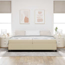Sengestel med madras Lys Grøn Grå 200 x 200 cm Stof - xlshop.dk
