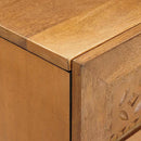 Sideboard 2 stk. 120 x 33,5 x 75 cm Massivt mangotræ Brun - xlshop.dk