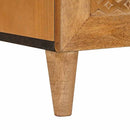 Sideboard 3 stk. 180 x 33,5 x 75 cm Massivt mangotræ Brun - xlshop.dk