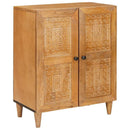 Sideboard Lysebrun 60 x 33 x 75 cm Massivt mangotræ - xlshop.dk
