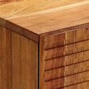 Sideboard med hylde Brun 60 x 33,5 x 75 cm Massivt mangotræ - xlshop.dk